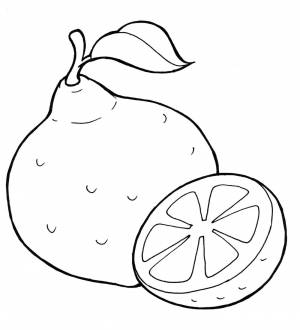 Раскраска «Сочный лимон»