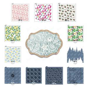 Трафареты для сбора яблок, лимона, ветвей, многоразовые ремесла, тиснение, шаблон «сделай сам», рисование, скрапбукинг, цветные принадлежности