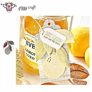 Металлические режущие штампы свинья, для рукоделия, форма для вырезания листьев лимона, украшения для скрапбукинга, бумаги, ремесленных ножей, лезвия, штампы, трафареты