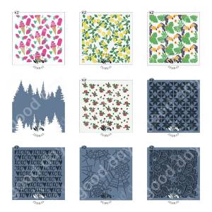 Новый трафарет для изготовления мороженого, лимона, птицы, многослойный трафарет, декоративный шаблон для тиснения, сделай сам, поздравительная открытка ручной работы