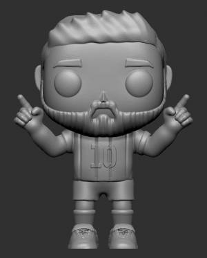Файл STL ЛИОНЕЛЬ МЕССИ FUNKO POP ФУТБОЛ ・Шаблон для 3D-печати для загрузки・Cults