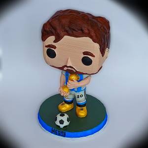 Файл STL Funko Pop Месси с Кубком мира・Дизайн для загрузки и 3D-печати・Cults
