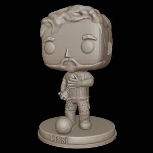 Файл STL Funko Pop Месси с Кубком мира・Дизайн для загрузки и 3D-печати・Cults