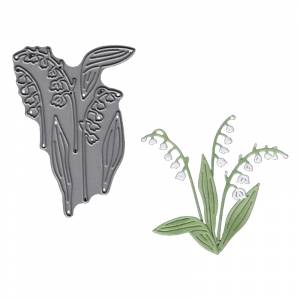 Металлические Вырубные штампы «ландыш», новые трафареты для рукоделия, скрапбукинга, альбома, фотобумага, карточки, искусственное тиснение