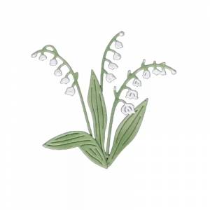 Металлические Вырубные штампы «ландыш», новые трафареты для рукоделия, скрапбукинга, альбома, фотобумага, карточки, искусственное тиснение