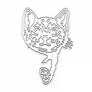 Непослушный котенок дизайн шаблон металлический трафарет для DIY Скрапбукинг альбом фото тиснение бумажная карта ремесленный декор