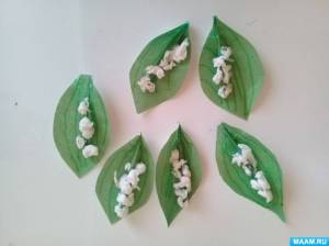 Конспект занятия аппликации «Ландыши» в подготовительной группе