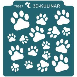 Трафарет  Следы