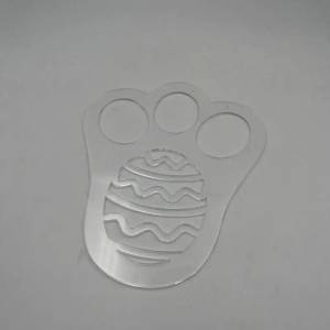 Следы животных лапы пасхальный кролик следы шаблон многоразовые трафареты для рисования