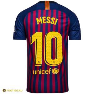 Домашная футболка месси барселона 18-19 ⚽  от 3 380 руб