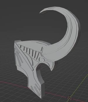 Бесплатный STL файл Трафарет рога Локи ・Дизайн 3D-печати для загрузки・Cults