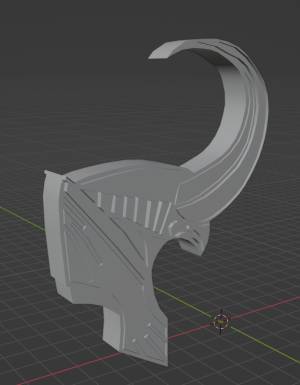 Бесплатный STL файл Трафарет рога Локи ・Дизайн 3D-печати для загрузки・Cults