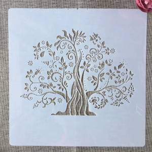 30*30 см большая Мандала Lucky Tree DIY многослойные трафареты настенная живопись раскраска для скрапбукинга тиснение альбом декоративный шаблон