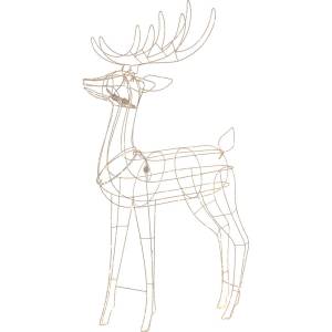Трафарет оленя из проволоки