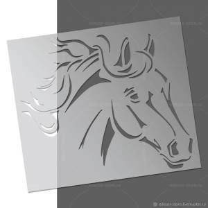 Трафарет лошадь 248