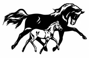 Трафареты лошадей для вырезания из бумаги a 4