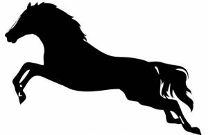 Трафареты лошадей