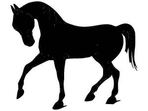 Трафарет лошадь 761