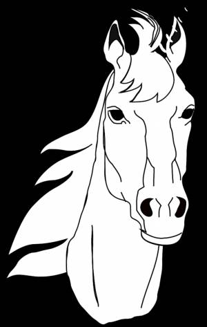Трафареты лошадей
