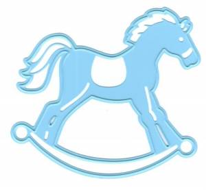 Трафареты лошадка новогодняя