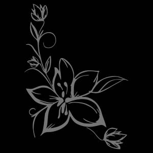 Трафарет Цветок лотоса