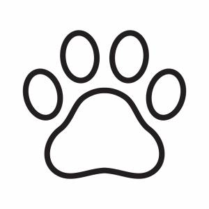 Легкий рисунок лапки