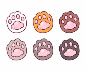 Мультяшная лапка кота