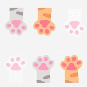векторный рисунок кошачьей лапы PNG , шаблон клипарт, лапа, кошачья лапа PNG картинки и пнг рисунок для й загрузки