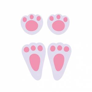 Отпечаток лапы след милого пасхального кролика лапы кролик  след зайца отпечатки лап кролика на снегу заяц