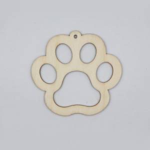 Деревянный отпечаток лапы собаки, деревянные заготовки для сережек, изготовление ювелирных изделий, отпечаток лапы тигра, проект «сделай сам»