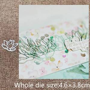 Новый дизайн, металлический трафарет для рукоделия, пресс-формы, цветок лотоса, украшение, скрапбукинг, высечки, альбом, бумага, карточки, ремесло, тиснение