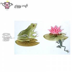Металлические режущие штампы свинья, для рукоделия, форма для вырезания лягушки, листьев лотоса, скрапбукинга, ножа для рукоделия, лезвия, штампы, трафареты