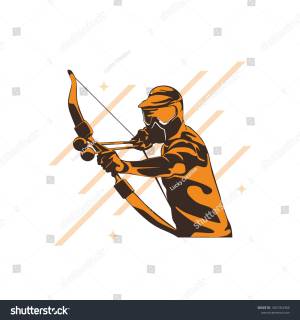 Archery Wearing Helmet Designs Archery Silhouette