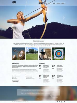 Стрельба из лука отзывчивый шаблон joomla