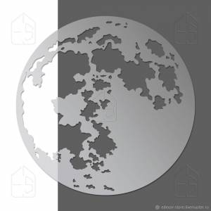 Трафарет луна 33