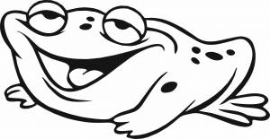 Трафарет Лягушка