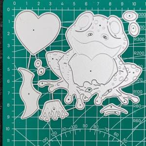 Новинка 2021, трафареты лягушки принца для резки металла, трафареты для «сделай сам», Скрапбукинг