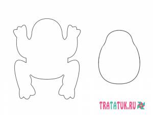 Объемная бумажная лягушка