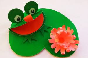 Как сделать лягушку из бумаги