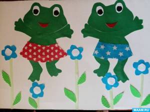 Мастер-класс по аппликации «Ура, лето» в средней группе к Дню лягушек на МAAM