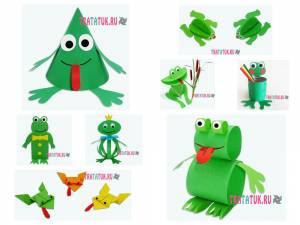 Как сделать лягушку из бумаги