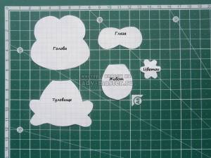 Лягушка из фетра с выкройкой своими руками