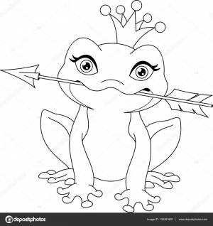 Трафарет царевны лягушки