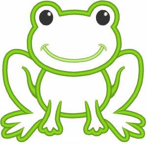 Лягушка рисунок шаблон