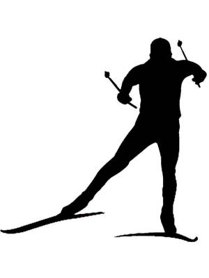 Трафареты Лыжников