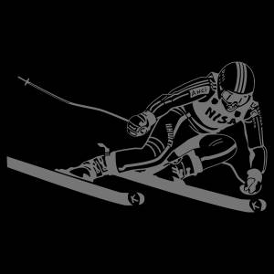 Трафарет Горные лыжи