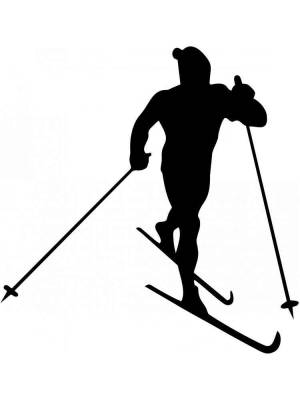 Трафареты Лыжников