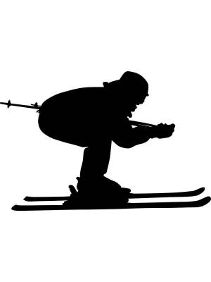 Трафареты Лыжников
