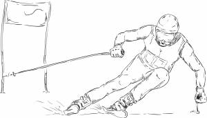 DataLife Engine > Версия для печати > Лыжник рисунок карандашом