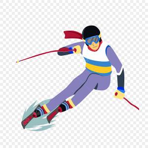 Мультяшный дизайн лыжника PNG , мультипликация, созидательный, фигура PNG картинки и пнг PSD рисунок для й загрузки